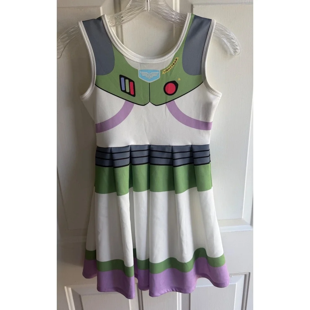 New! Disney Toy Story Little Girls Pixar Buzz Lightyear Costume Dress 7/8
